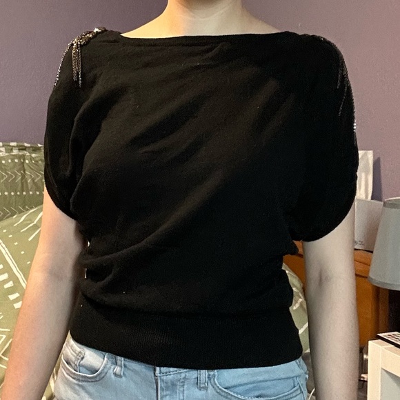 Guess black chain top - Picture 2 of 11